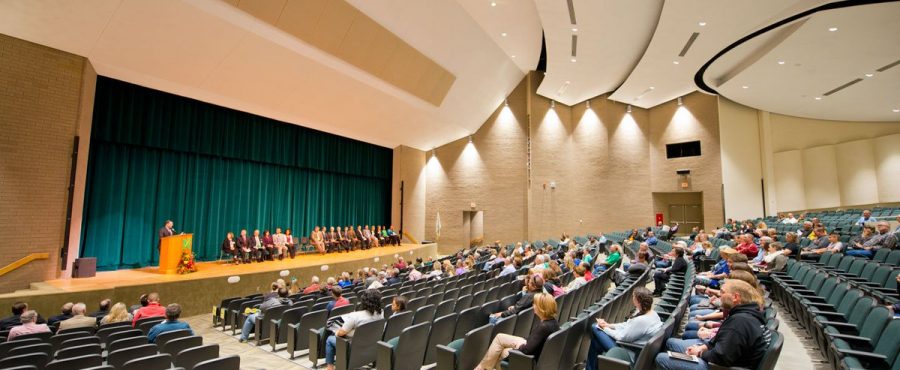 Northmont High School Auditorium - Photo courtesy of Ruetschle Architects. http://ruetschle.com